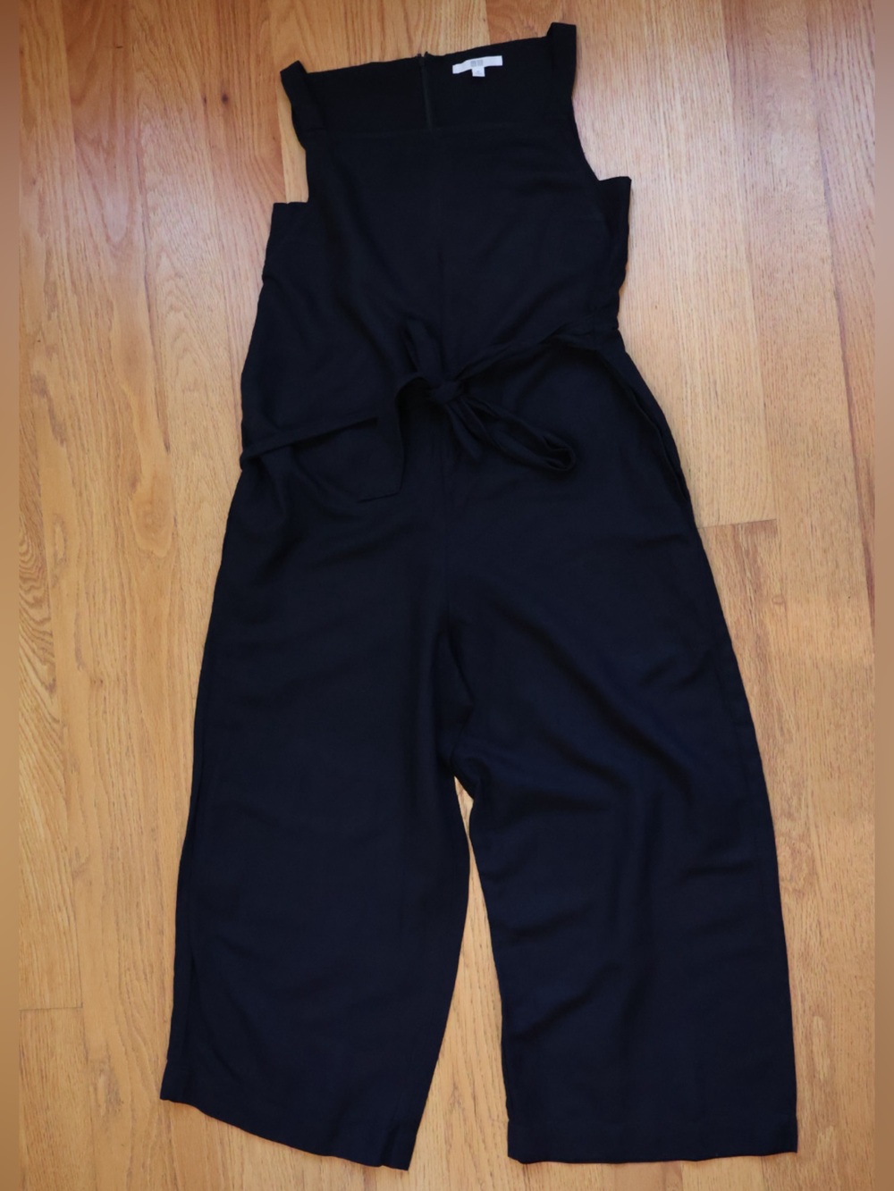 Uniqlo Black Wide-Leg Sleeveless Jumpsuit